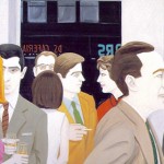 "Cocktail Party" by Alex Katz, a subject of talks on the Visual Arts