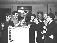 Group photo of artists in "The Real Show," 1960, Terrain Gallery history