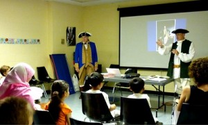 "George Washington, the American Revolution, & You!", an exciting interactive event given by Aesthetic Realism consultants Jeffrey Carduner and Robert Murphy