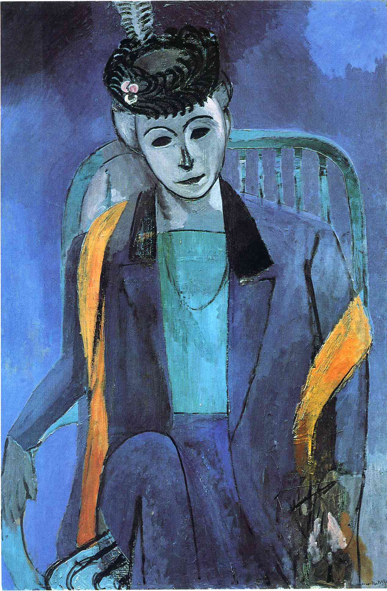 Henri Matisse Or The Technique Of Art The Questions Of Life   Portrait Of Mme Matisse 1913 