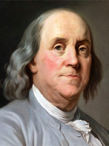 Benjamin Franklin, portrait by Joseph Duplessis